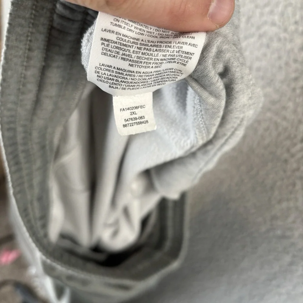 Nike Air Jordan Sweatpants Mens 2XL Gray Therma Fit Training‎ Joggers Track